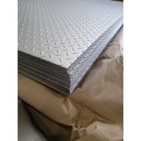 Лист нержавеющий рифленый чечевица 4x1250x2500 мм 12Х18Н10Т ГОСТ 8568-77